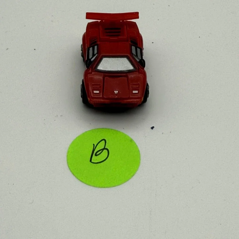 Vintage 1980s Micro Machines Red Lamborghini Countach Exotic Sports Car Galoob